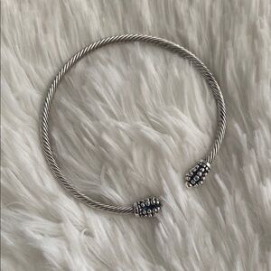 Elegant Silver Twisted Bracelet